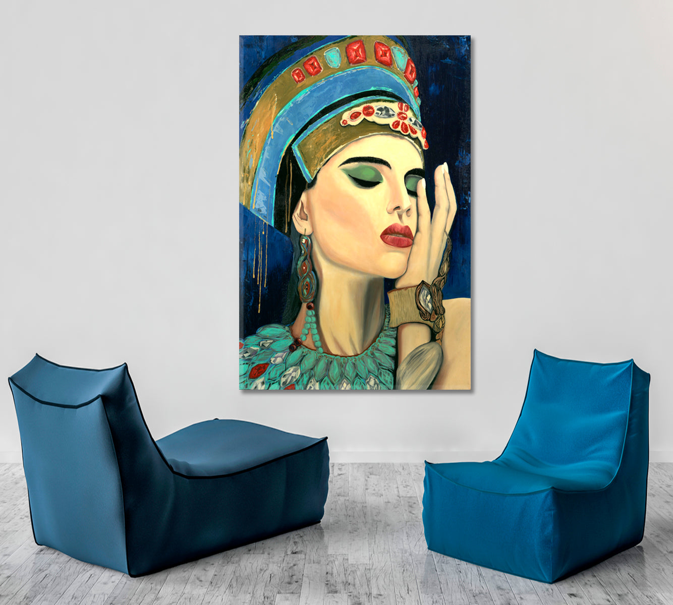 Egyptian Mistress African Style Canvas Print Artesty 1 Panel 16"x24" 
