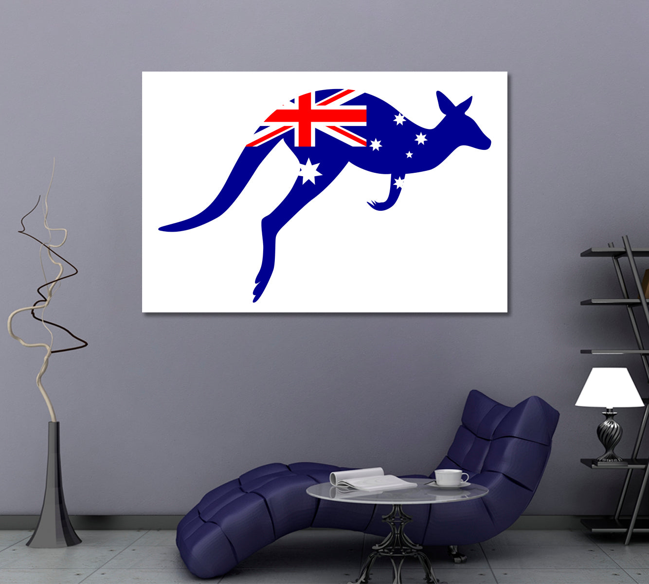 Emblematic Kangaroo Flag of Australia Posters, Flags Giclee Print Artesty   