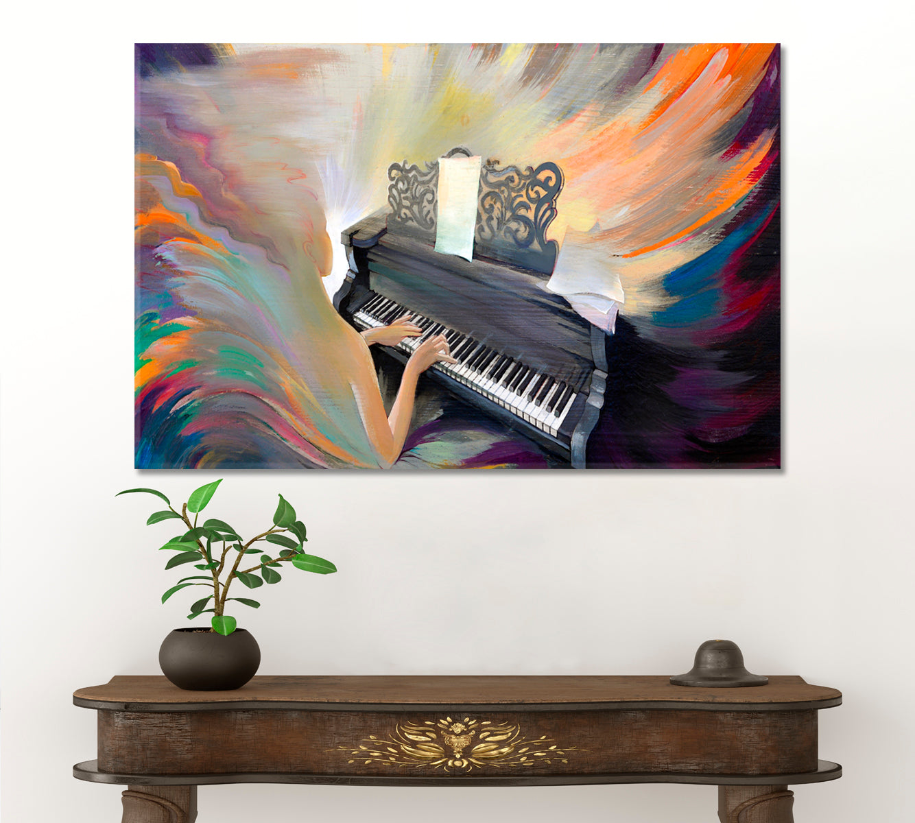 FANTASY Musical Volcano Music Wall Panels Artesty   