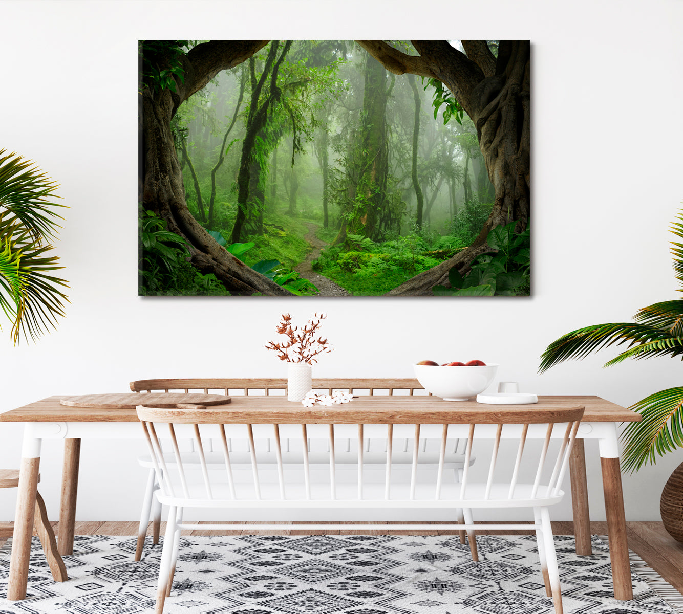 Jungle Trees Rainforest Tropical, Exotic Art Print Artesty   