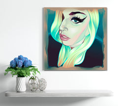 Lady Gaga Portrait Celebs Canvas Print Artesty   
