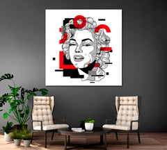 Marilyn Monroe Pop Art Celebs Canvas Print Artesty   