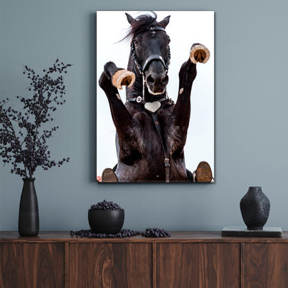 Rearing Horse Animals Canvas Print Artesty   