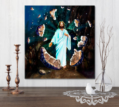 The Resurrection of Jesus Religious Modern Art Artesty   