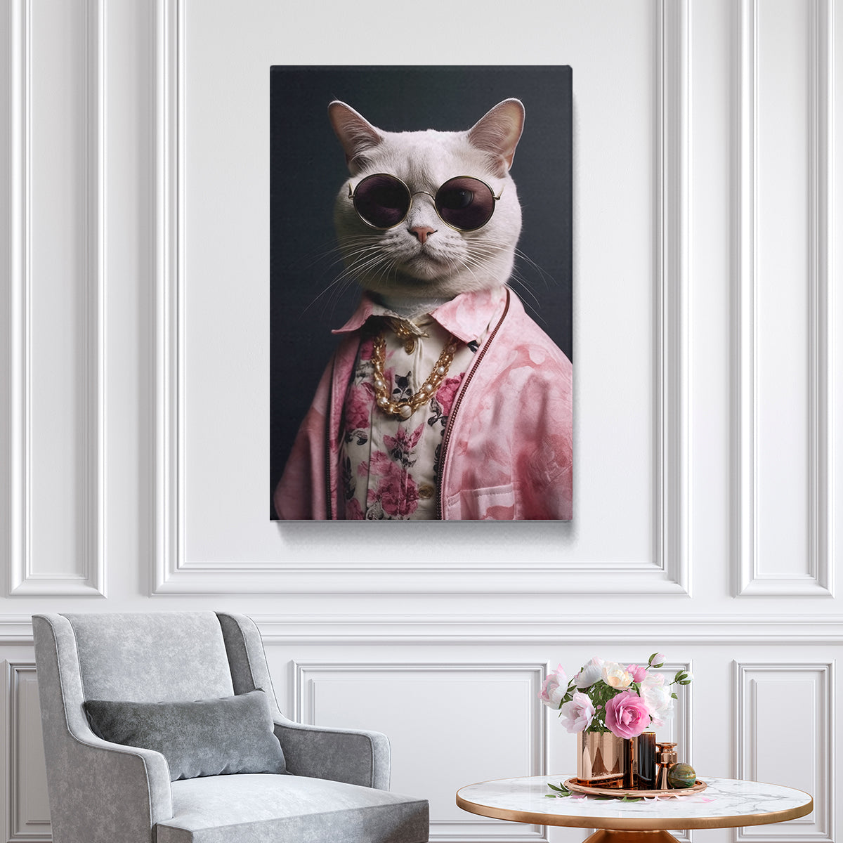 Cat with Sunglasses Canvas Prints Artesty   