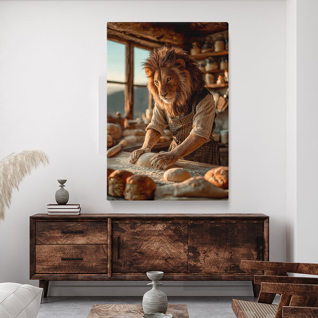 Lion Baker Canvas Prints Artesty