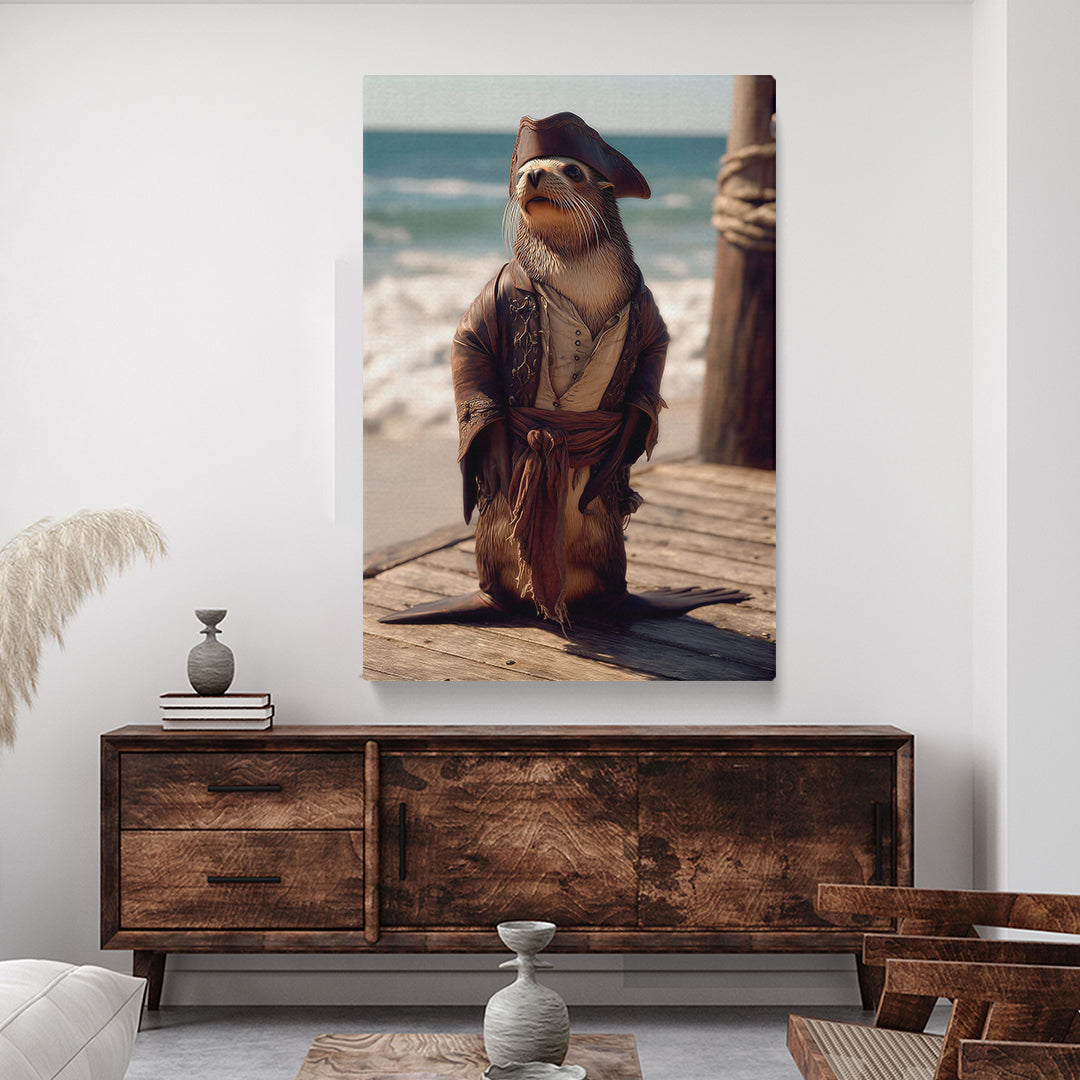 Pirate Otter Canvas Prints Artesty