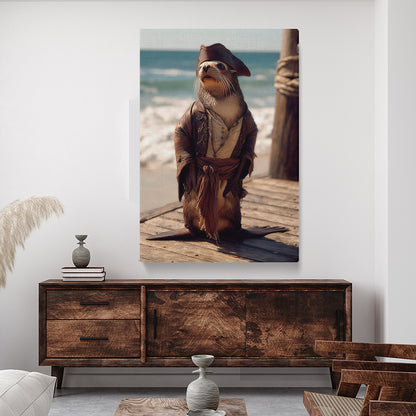 Pirate Otter Canvas Prints Artesty