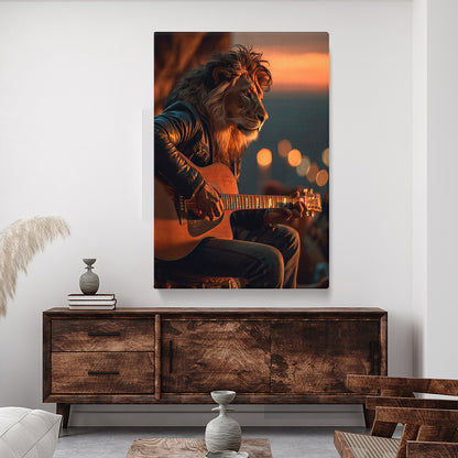 Lion Guitarist Canvas Prints Artesty