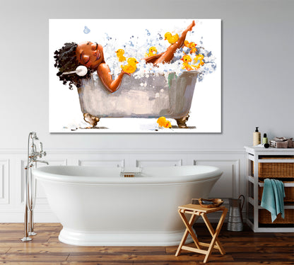 Lady In The Bathtub Bathroom Artesty   