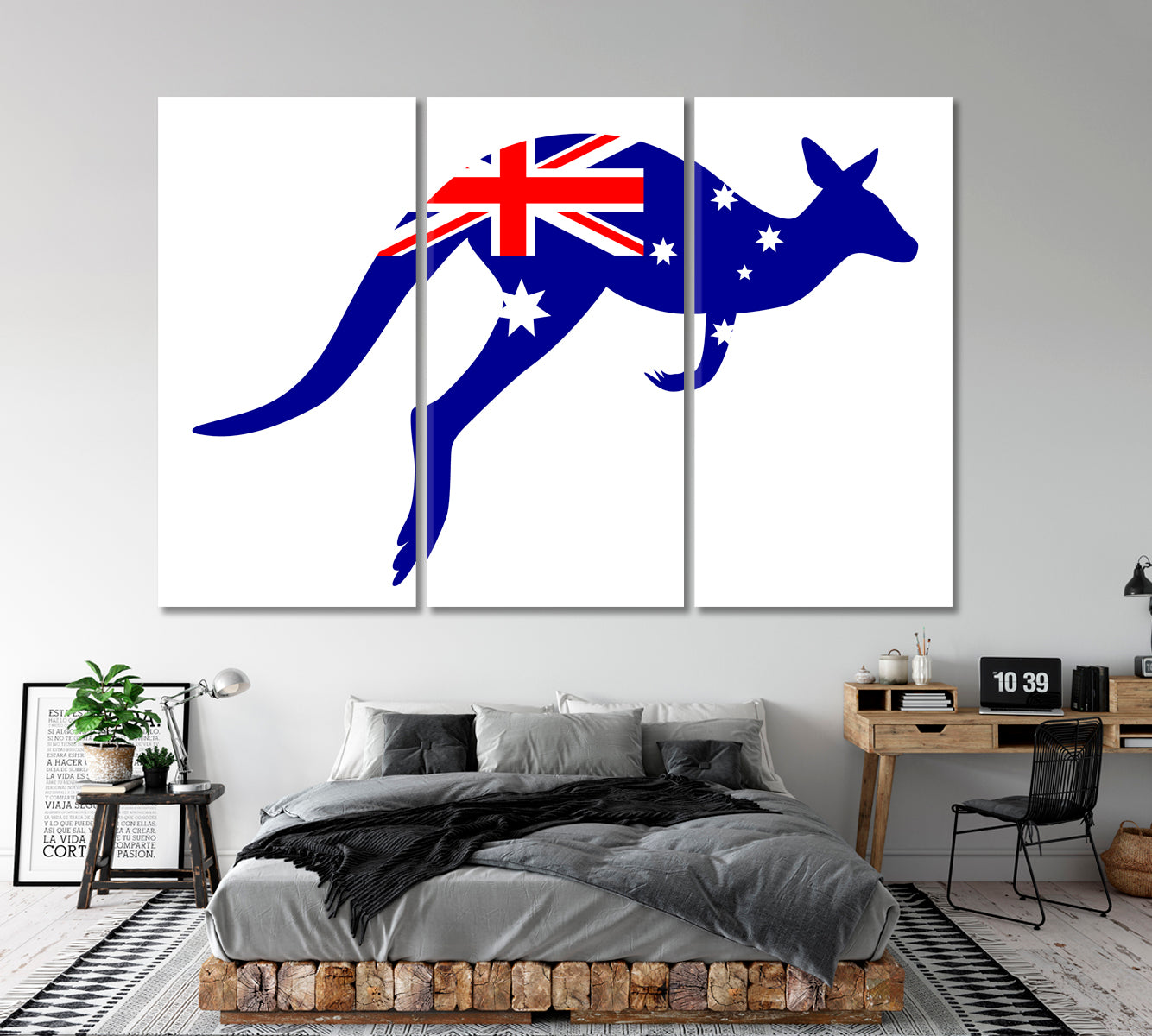 Emblematic Kangaroo Flag of Australia Posters, Flags Giclee Print Artesty   