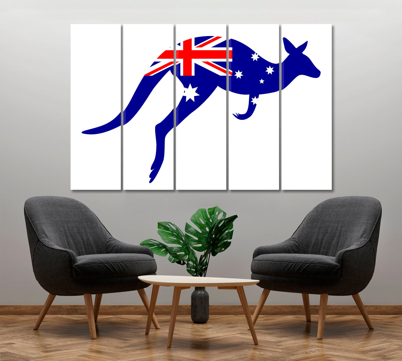 Emblematic Kangaroo Flag of Australia Posters, Flags Giclee Print Artesty   