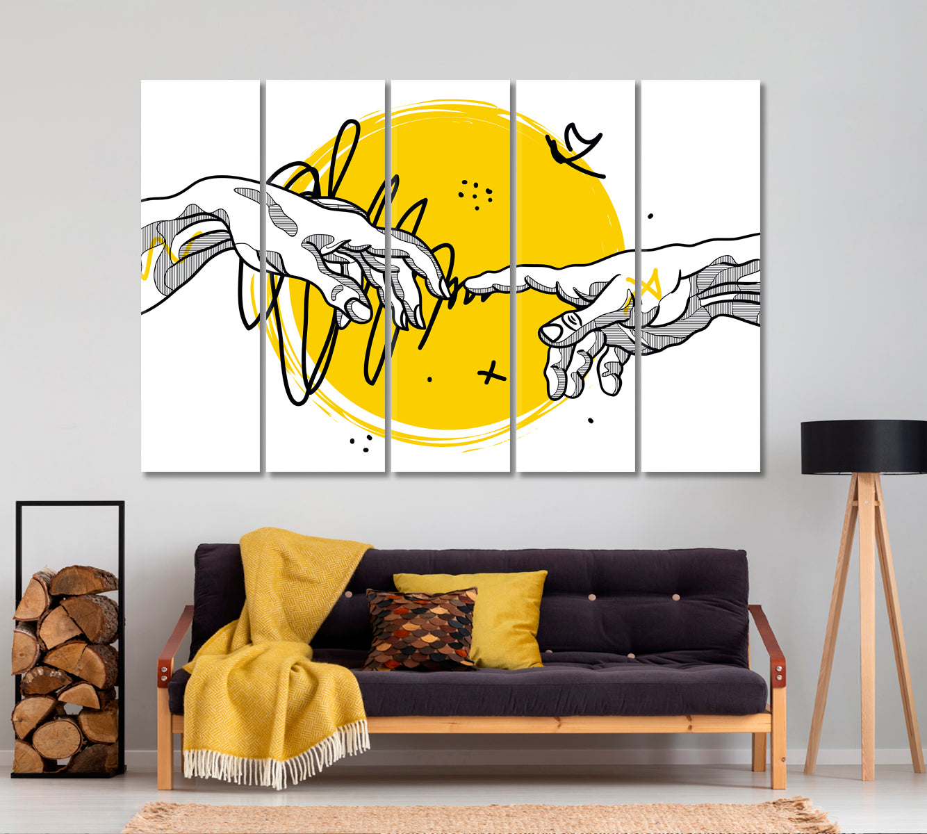 The Creation of Adam by Michelangelo Modern Art Religious Modern Art Artesty   