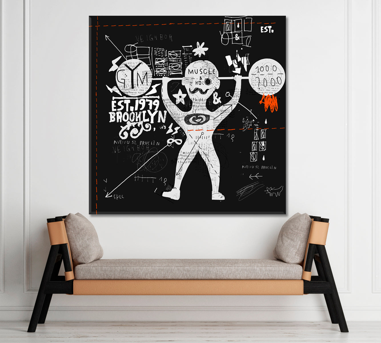 ATHLETE Fitness Creative Graffiti Style Sport Motivating Poster Motivation Sport Poster Print Decor Artesty   