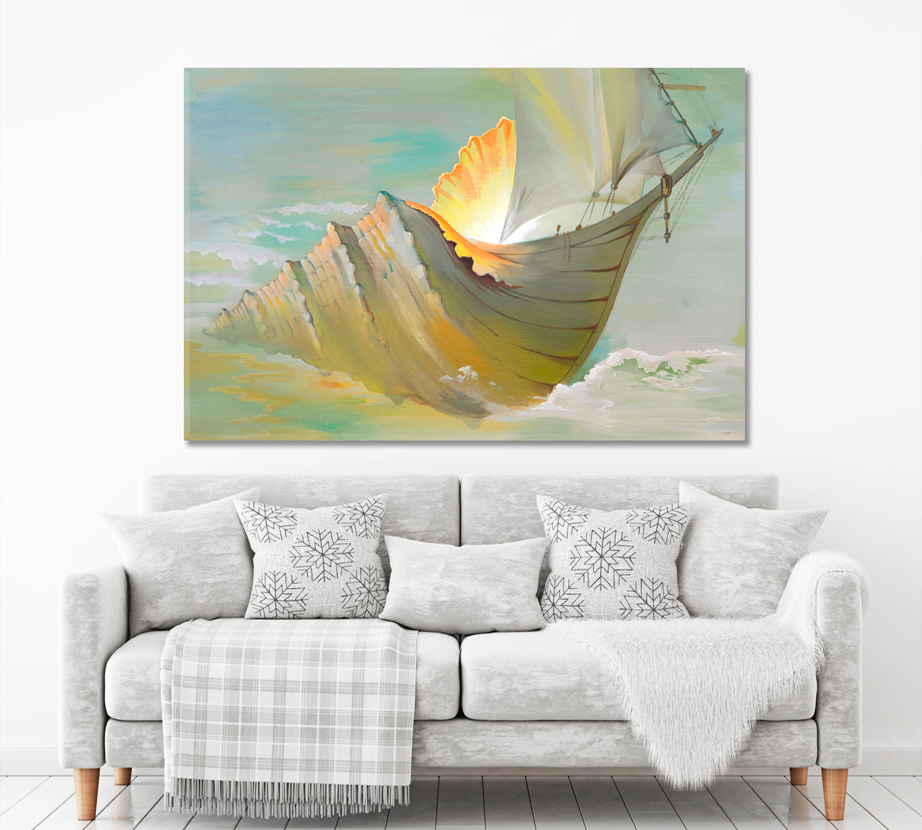 EVOLUTION Artistic Seashell Fantastic Ship Contemporary Art Artesty   