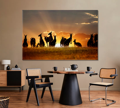 Australian Kangaroos Countries Canvas Print Artesty   