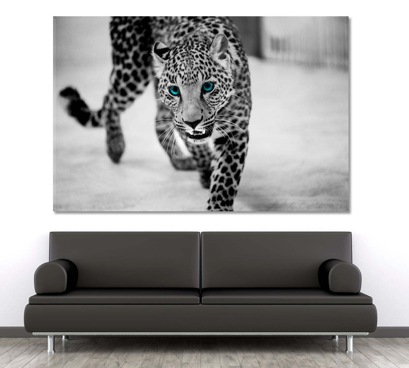 BIG WILD CAT Beautiful Leopard Portrait Animals Canvas Print Artesty   