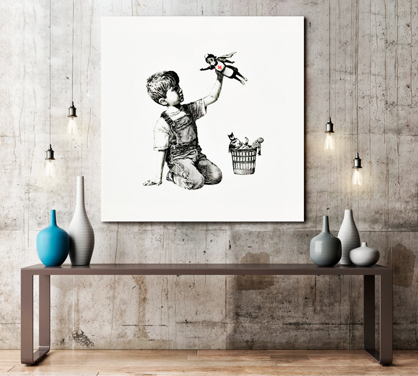 INSPIRED BY BANKSY Street Art Canvas Print Artesty   