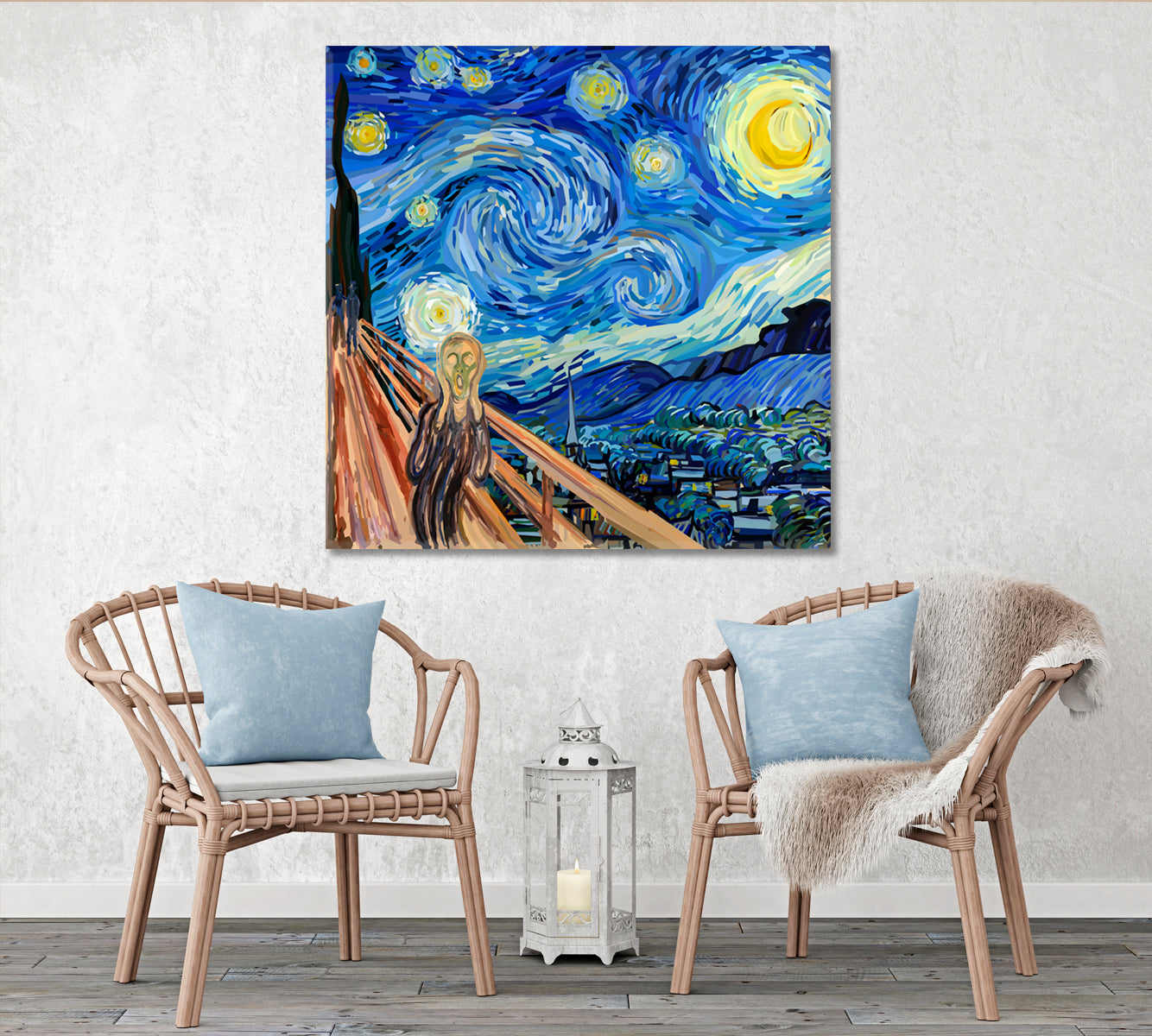 Starry Scream Surreal Fantasy Large Art Print Décor Artesty   