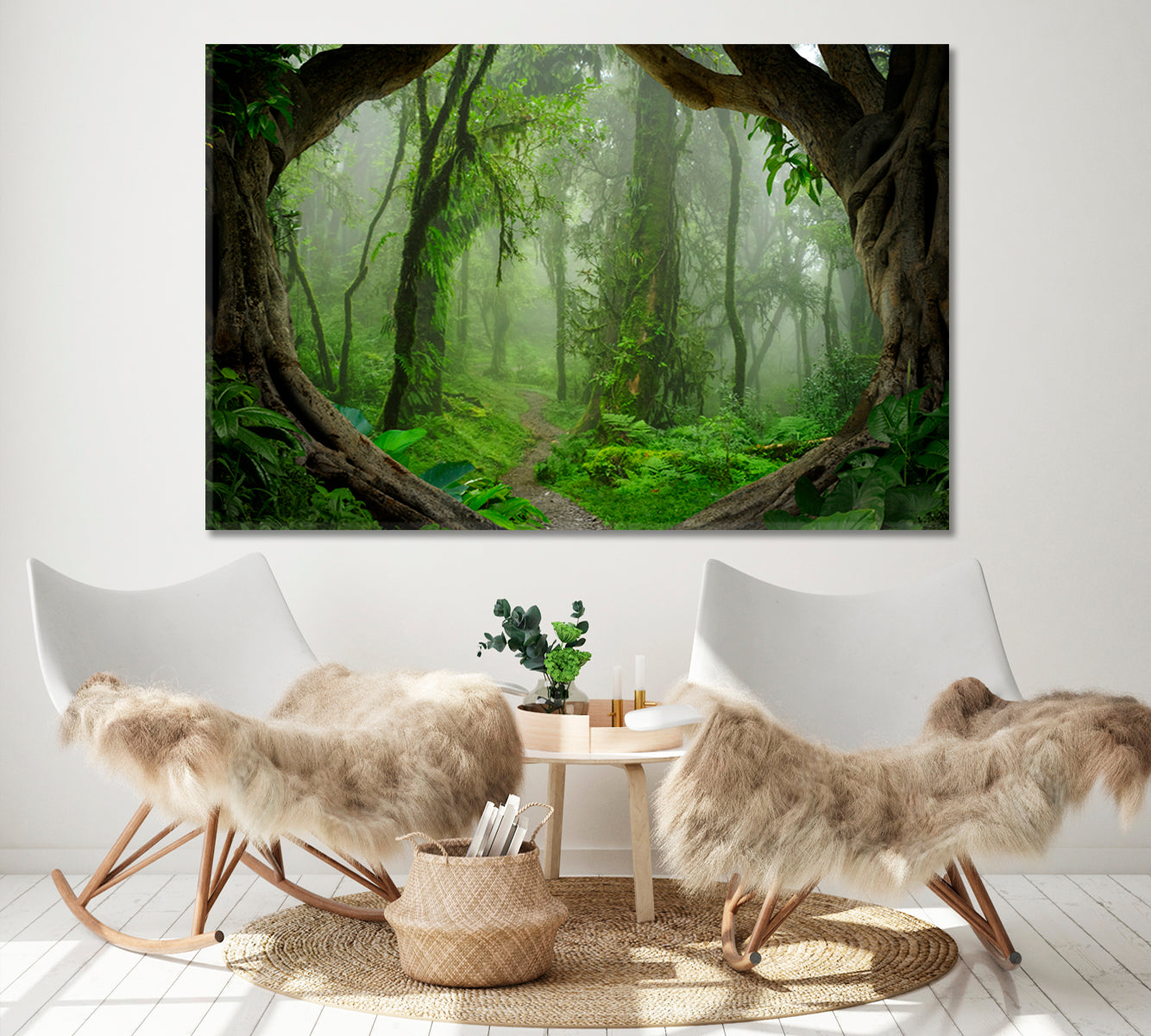 Jungle Trees Rainforest Tropical, Exotic Art Print Artesty   