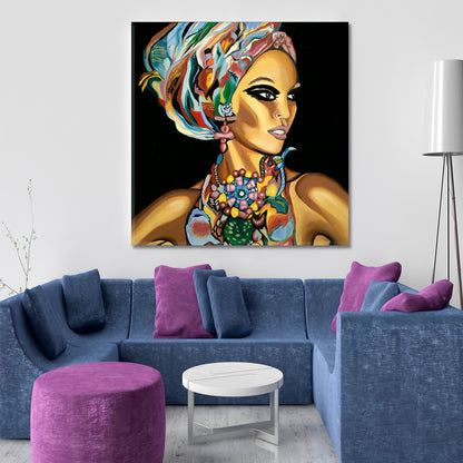 MISS NALA Beautiful Black Woman People Portrait Wall Hangings Artesty   