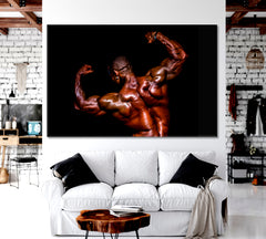 Bodybuilding Muscular Man Athlete Sport Motivation Sport Poster Print Decor Artesty   