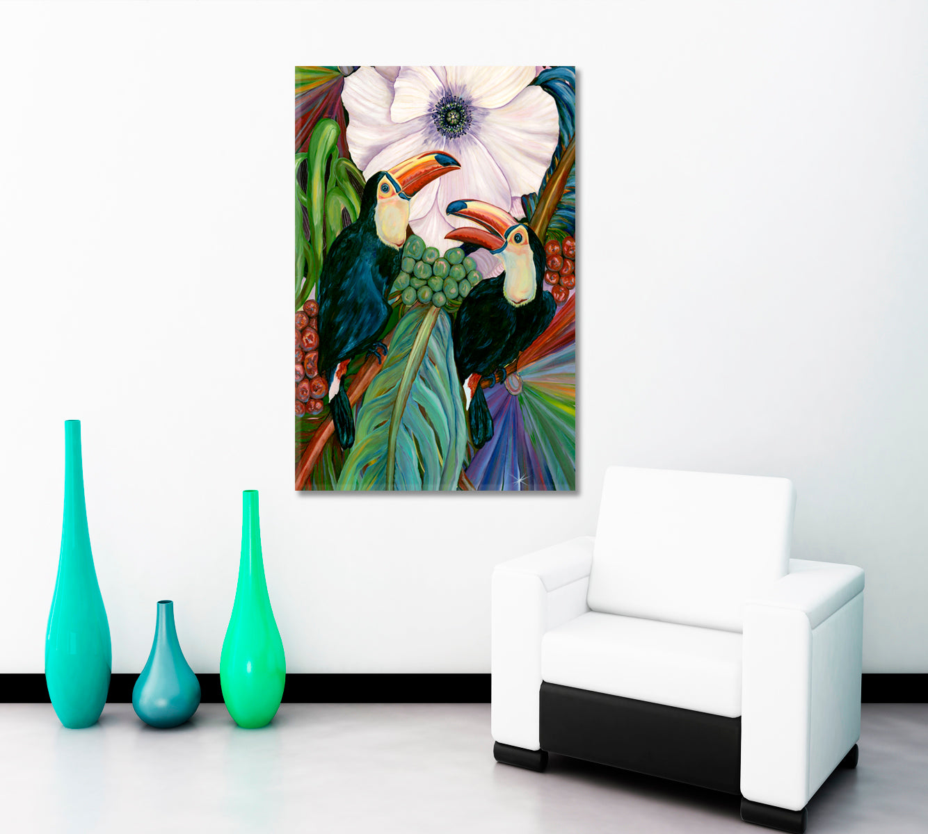 Paradise Tropical Garden With Birds Fine Art Artesty   