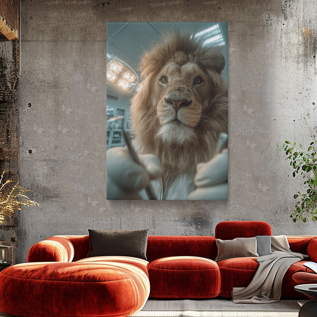 Dentist Lion Canvas Prints Artesty