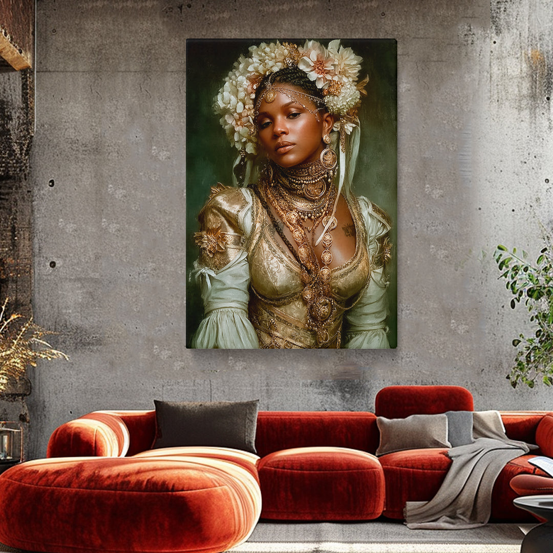 African Women Royalty Portrait Canvas Prints Artesty