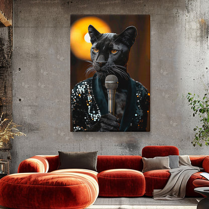 Panther Singer Portrait Canvas Prints Artesty