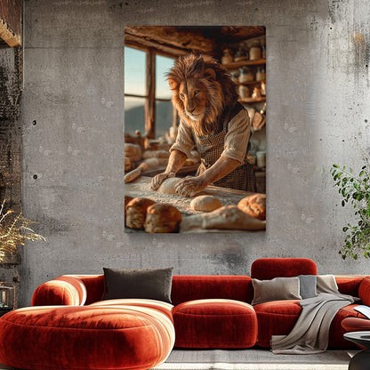 Lion Baker Canvas Prints Artesty