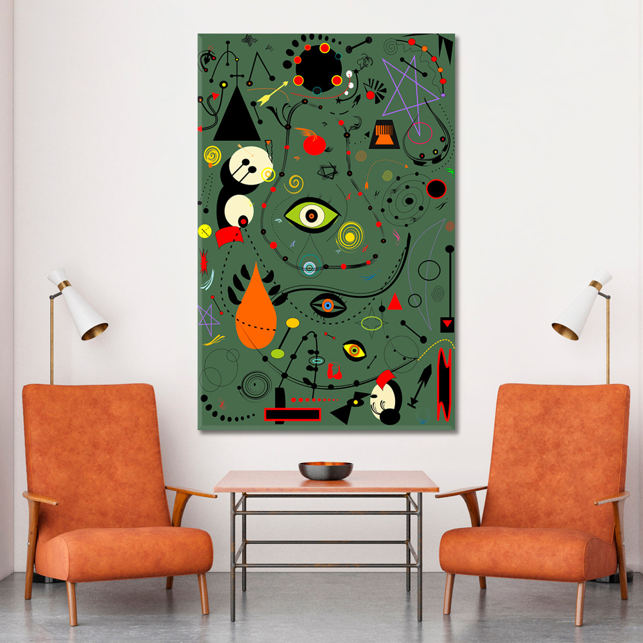 Style Joan Miro Absract Modernist Abstract Art Print Artesty   