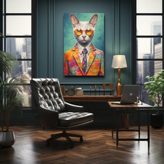 Fashion Cat Pets Portraits Canvas Prints Artesty   