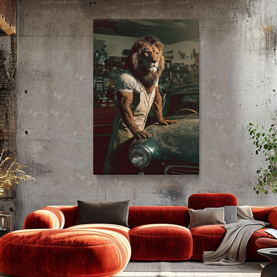 Lion Mechanic Canvas Prints Artesty