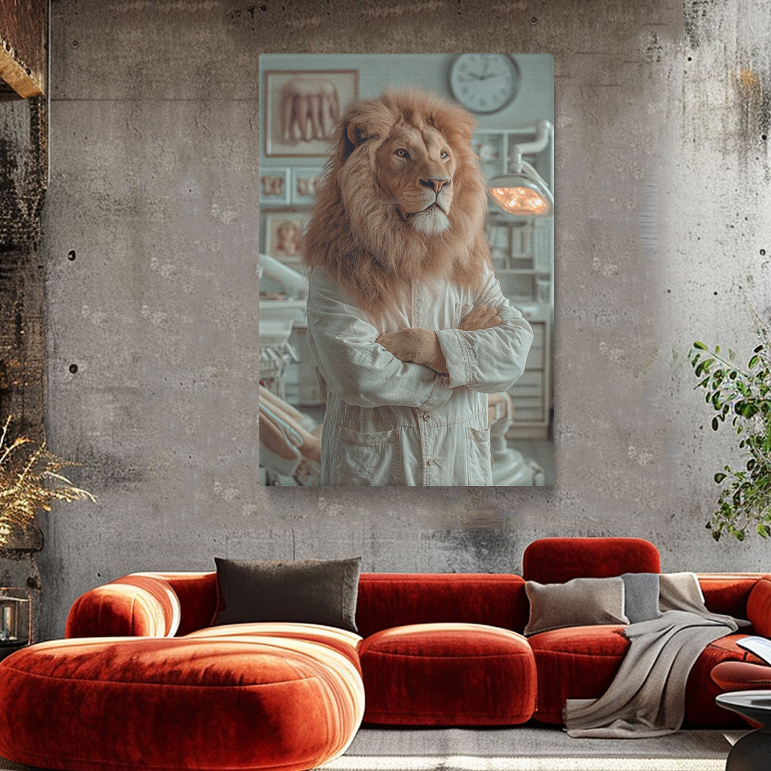 Lion Dentist Doctor Canvas Prints Artesty