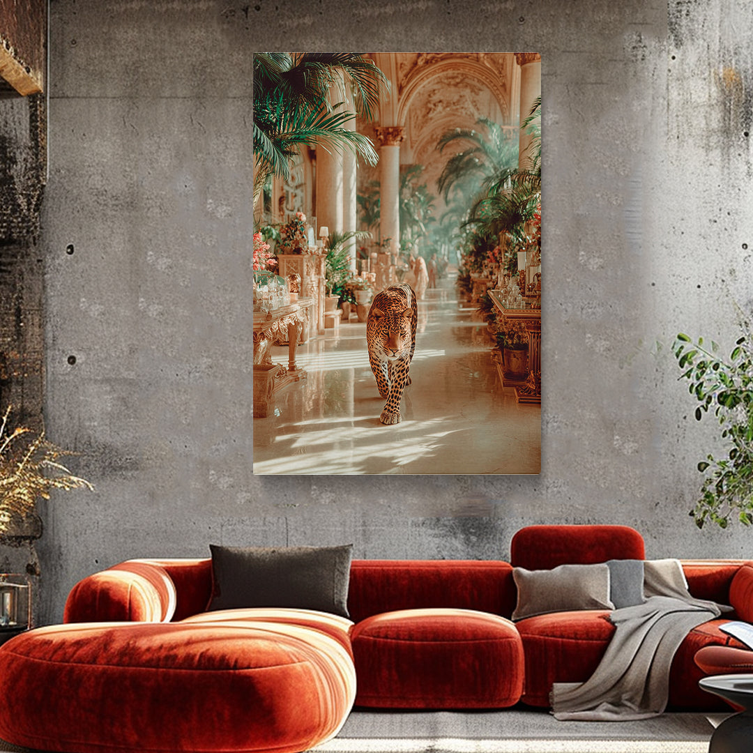 Leopard in Grand Palace Canvas Prints Artesty