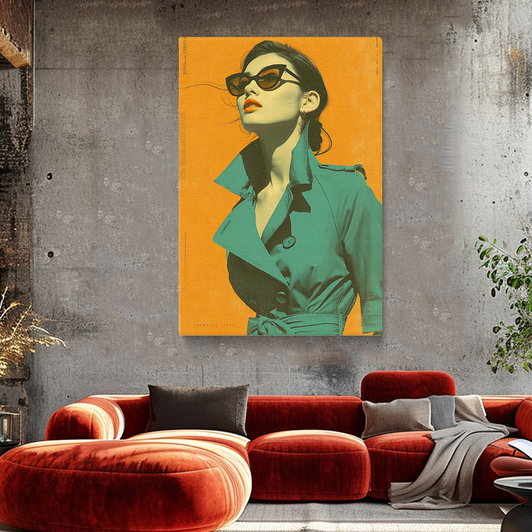 Pop Art Woman Portrait Canvas Prints Artesty