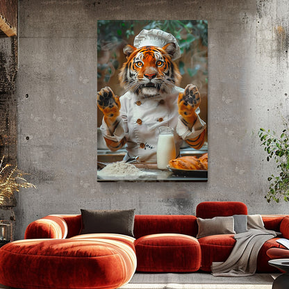 Tiger Chef Canvas Prints Artesty