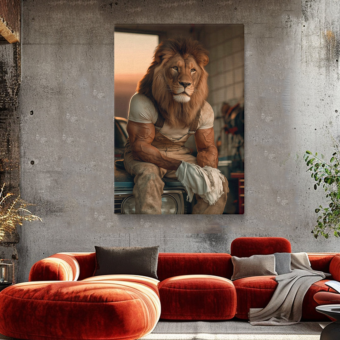 Lion Mechanic Canvas Prints Artesty
