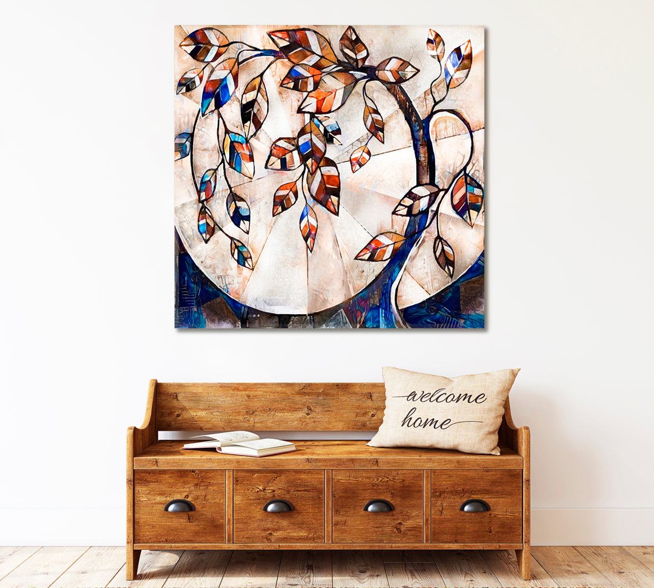 Stylized Tree Abstract Art Print Artesty   