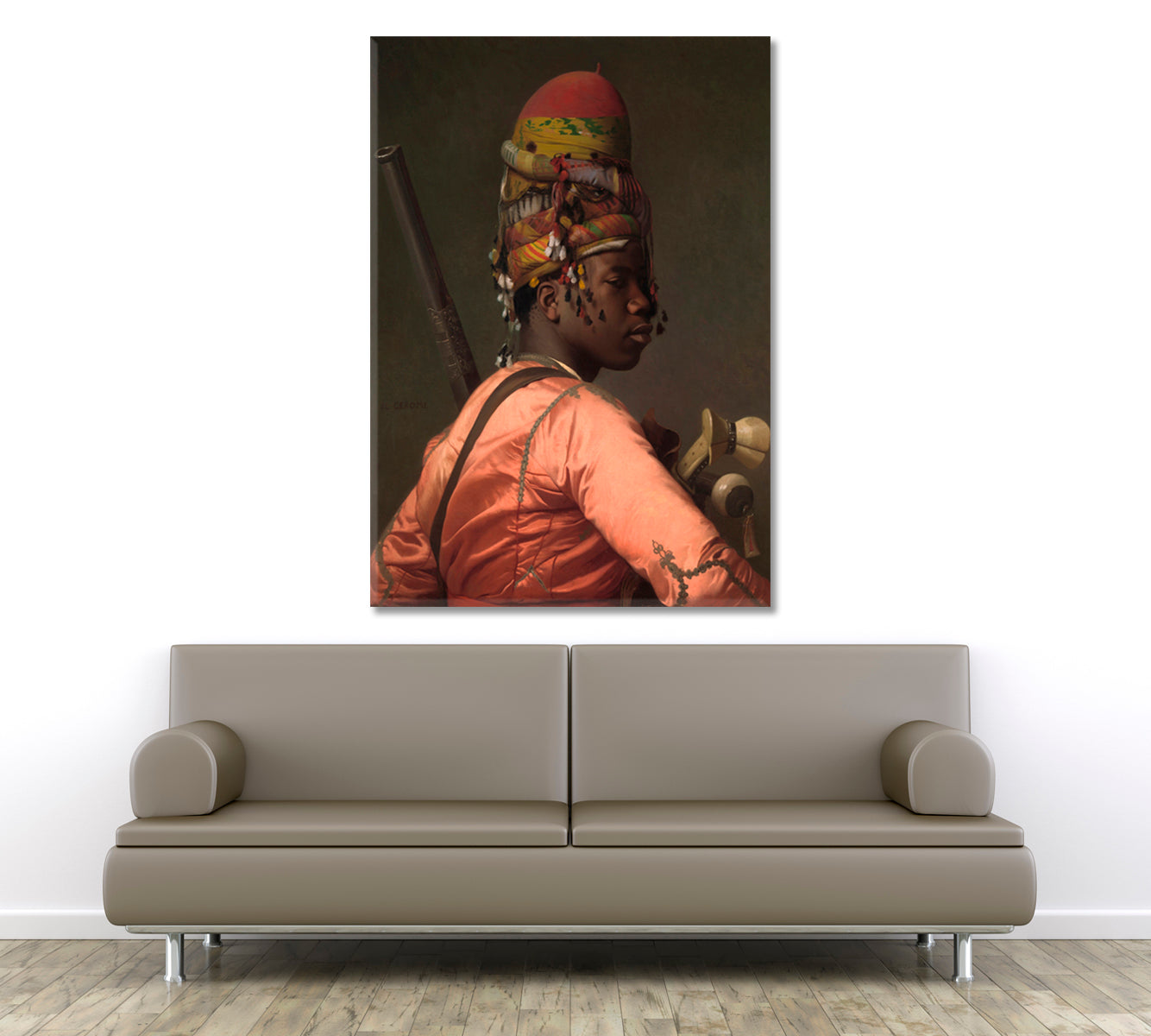 BASHI-BAZOUK Reckless Turks Soldier Jean-Leon Gerome Reproduction Black and White Wall Art Print Artesty   