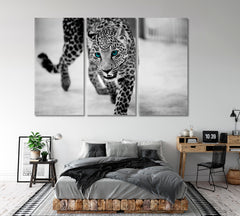 BIG WILD CAT Beautiful Leopard Portrait Animals Canvas Print Artesty   