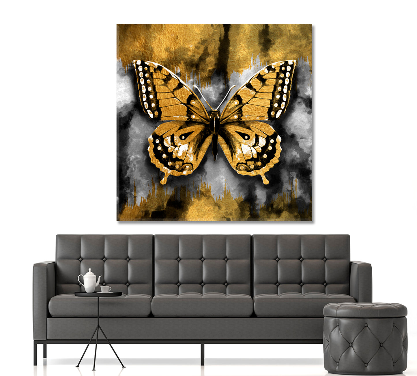 BUTTERFLY Oriental Style Abstract Art Print Artesty   