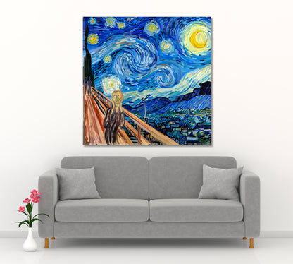 Starry Scream Surreal Fantasy Large Art Print Décor Artesty   