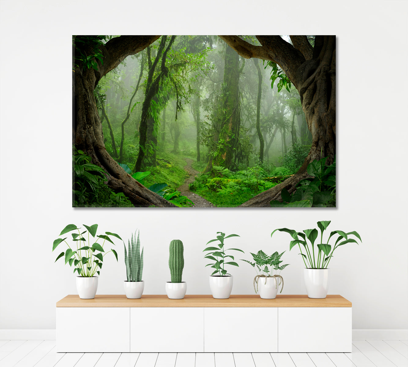 Jungle Trees Rainforest Tropical, Exotic Art Print Artesty   