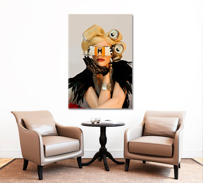 Lady Ga Ga Celebs Canvas Print Artesty   