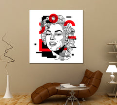 Marilyn Monroe Pop Art Celebs Canvas Print Artesty   