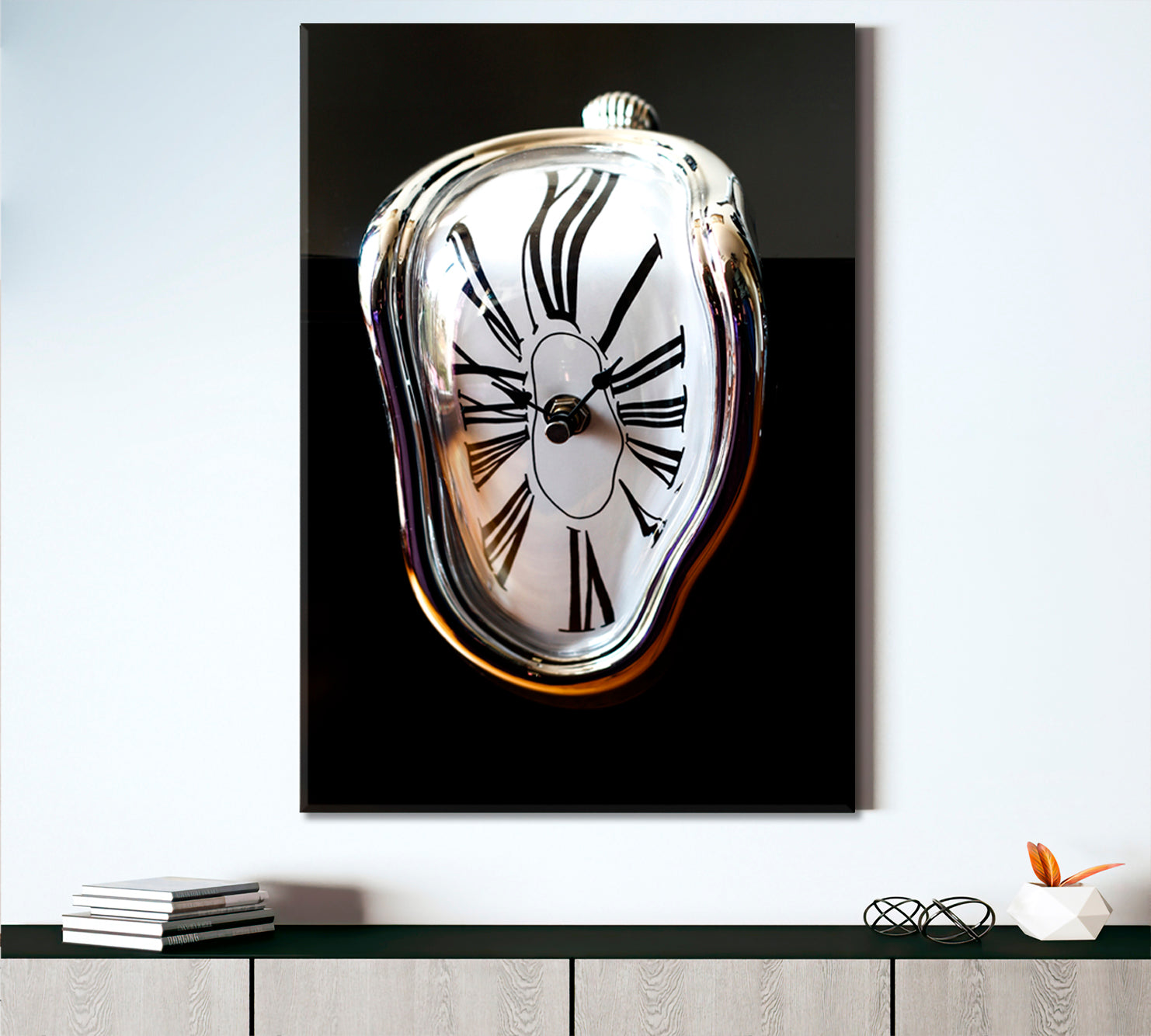 Melting Clock Surreal Fantasy Large Art Print Décor Artesty   