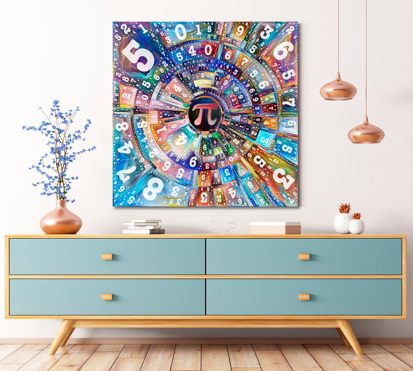 NUMBERS Energy And Power Behind Life Abstract Art Print Artesty   