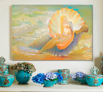 Princess of Seashell Artistic Fantastic Soft Colors Contemporary Art Artesty   